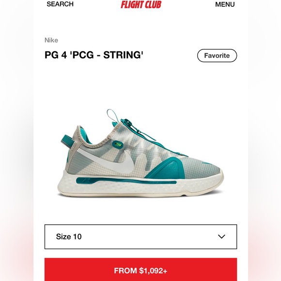 NikePG 4 'PCG - String' Sz 10 - Picture 2 of 11